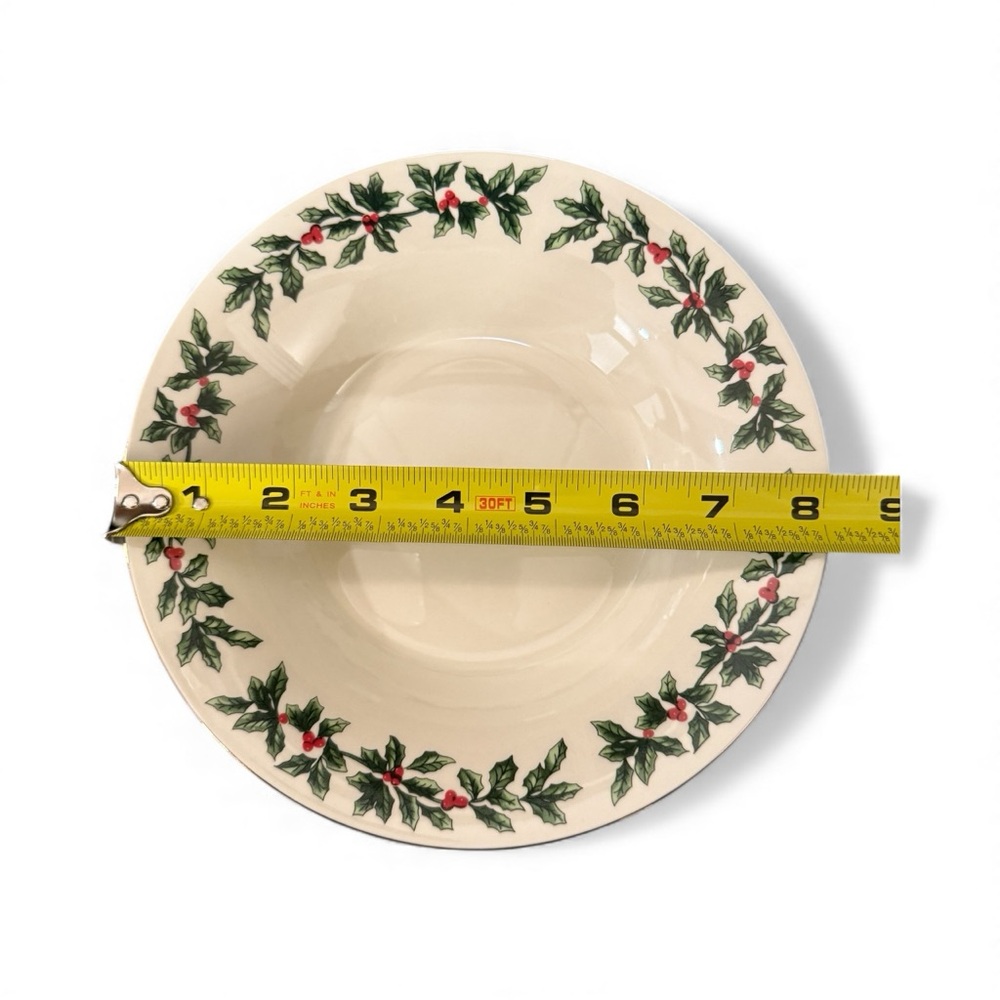 Baum Bros Holly Collection 20pc Dinnerware Set- 4 Complete 5pc Place Settings - Picture 9 of 12